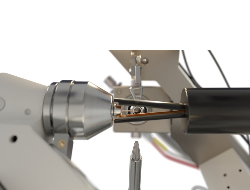 ACTOR 2 sample changing robot - closeup at goniometer