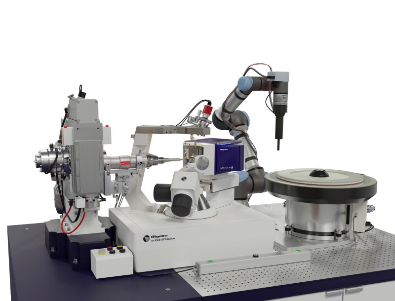 ACTOR 2 sample changing robot - tabletop view