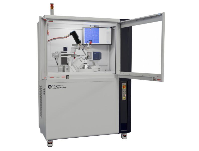 XtaLAB Synergy-R high flux rotating anode X-ray diffractometer - full cabinet doors open