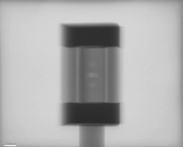 3D printed part 2D radiograph