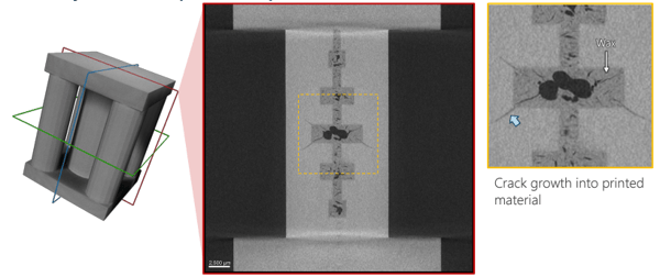 3D printed part CT defect analysis