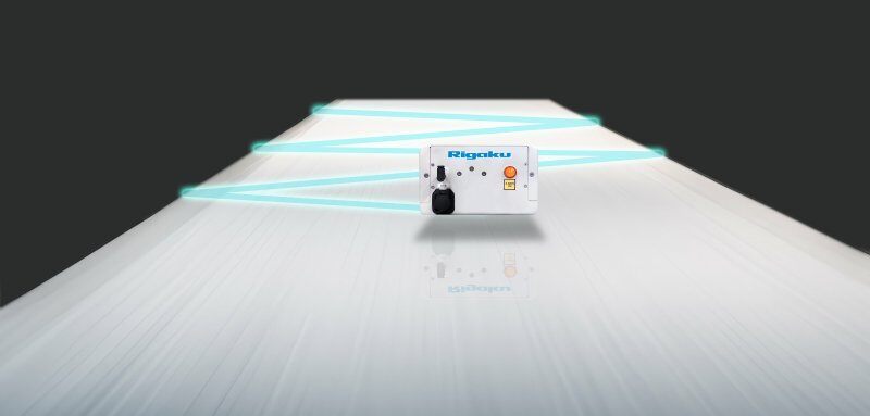NEX LS analytical head using full scanning mode across a moving web.