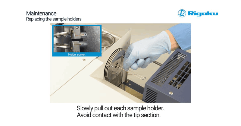 STAvesta_Replacing the sample holder_en