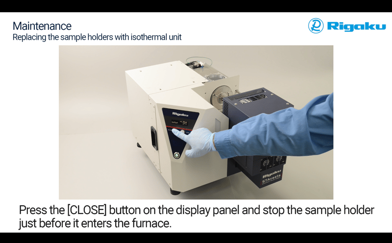 STAvesta_Replacing the sample holder (with isothermal unit)_RE