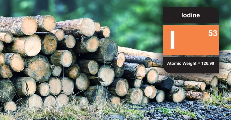 Wood product with element of interest, iodine. Read EDXRF App Note 1248 - NEX QC - IPBC Wood Treatment.