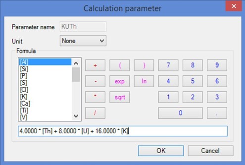 EDXRF1769 Calculation Parameter