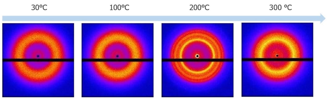 POLYMER006 - Figure 1 2D measurement results of PET film at various temperatures
