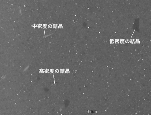 図1：湿布薬のCT断層画像