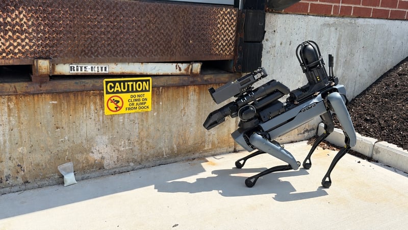Rigaku Icon-X + Vector on Robot Dog at Loading Dock