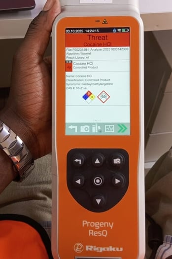 Rigaku ResQ Identifies Cocaine