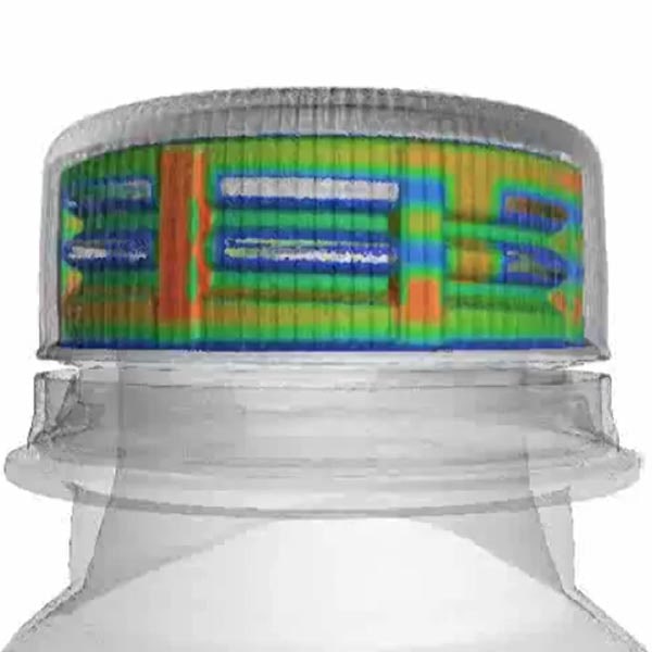 Metrology - bottle cap air gap analysis X-ray CT