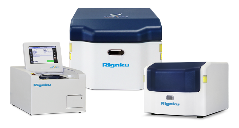 Rigaku EDXRF Benchtops (NEX CG II Series, NEX DE Series, NEX QC Series) Rigaku EDXRF Benchtops (NEX CG II Series, NEX DE Series, NEX QC Series)