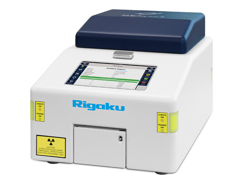 Rigaku NEX QC II Series, benchtop EDXRF elemental analyzers.