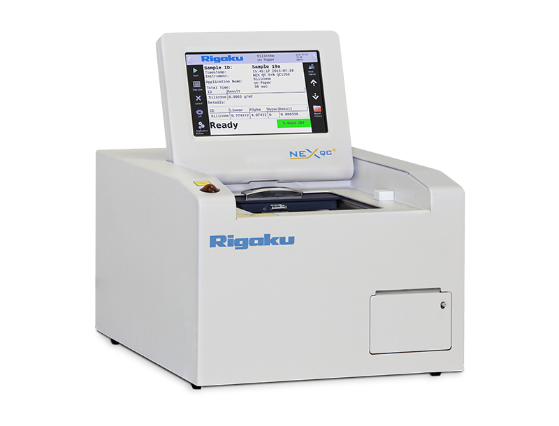 Rigaku NEX QC Series, benchtop EDXRF elemental analyzers.