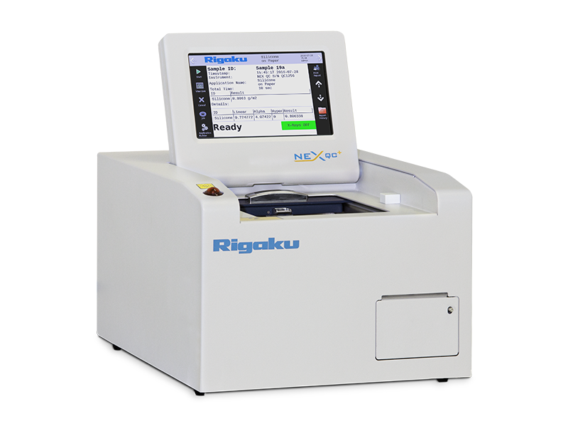 Rigaku NEX QC Series, benchtop EDXRF elemental analyzers.