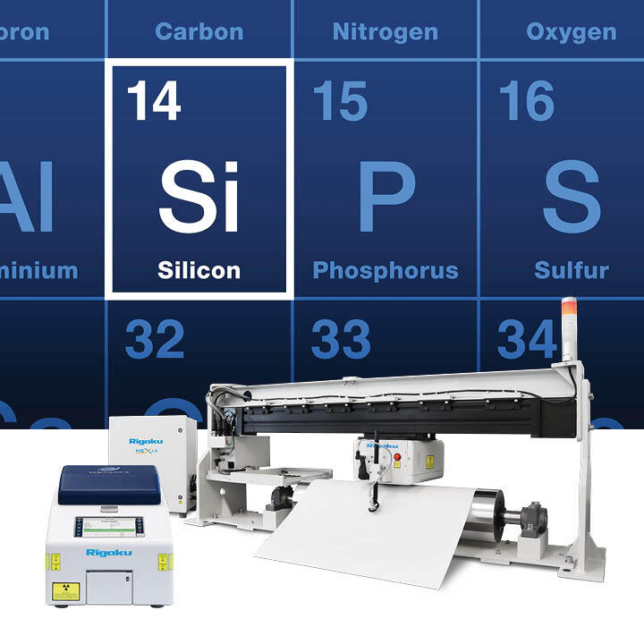 NEX QC II Series and NEX LS EDXRF elemental analyzers for silicone coating analysis.