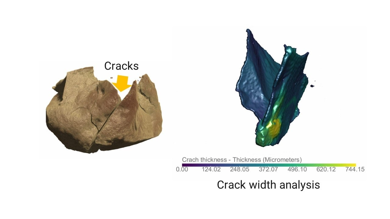 Rock Crack Analysis by X-ray CT