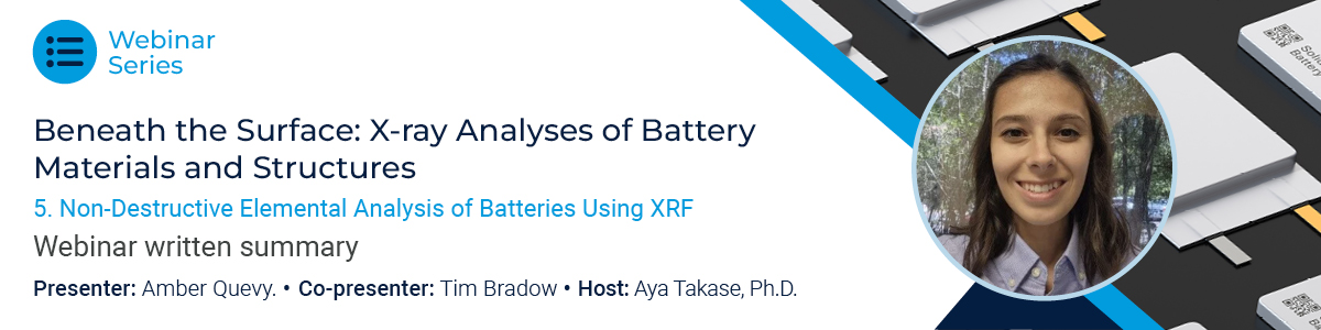 05 Non-Destructive Elemental Analysis of Batteries Using XRF