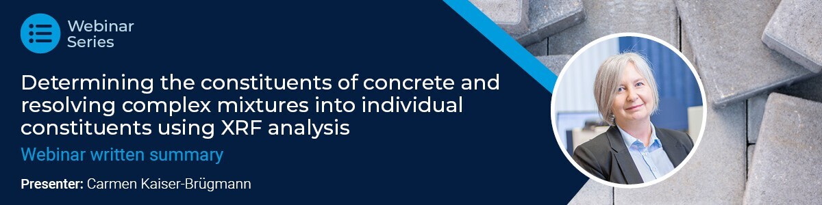 Determining the Constituents of Concrete using XRF Analysis