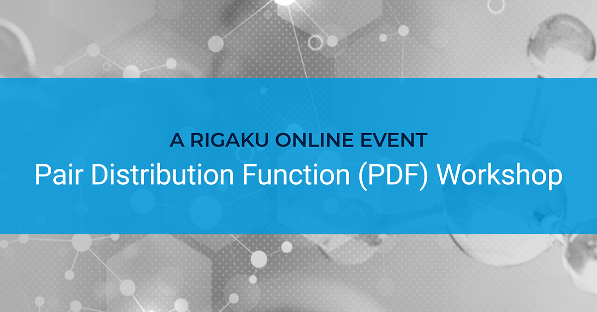 Pair Distribution Function (PDF) Workshop