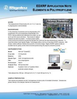 XRF application note 1705