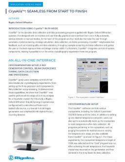 PX018 CrysAlis(Pro) An all-in-one software package for single crystal X-ray diffraction