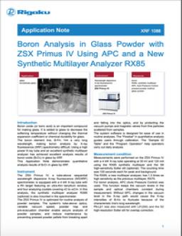 Boron Analysis in Glass Powder pdf