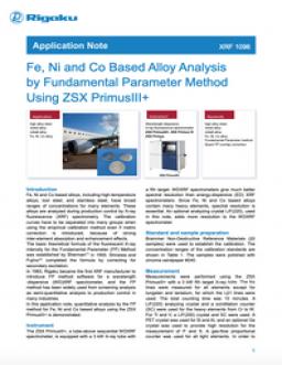 Fe, Ni and Co Based Alloy Analysis by Fundamental Parameter Method Using ZSX PrimusIII+