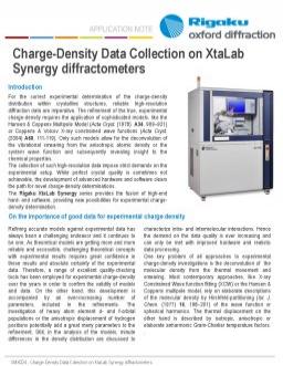 Charge-Density Data Collection on XtaLab Synergy diffractometers           