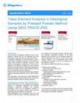 Elemental Analysis in Geological samples