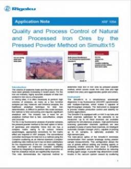 AppNote XRF1094: Quality and Process Control of Natural and Processed Iron Ores by the Pressed Powder Method on Simultix15